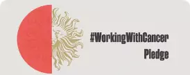 #WorkingWithCancer Pledge Logo